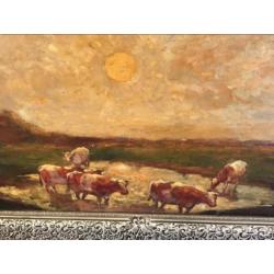 JDoeser groot schilderij koeien 120x105 cm