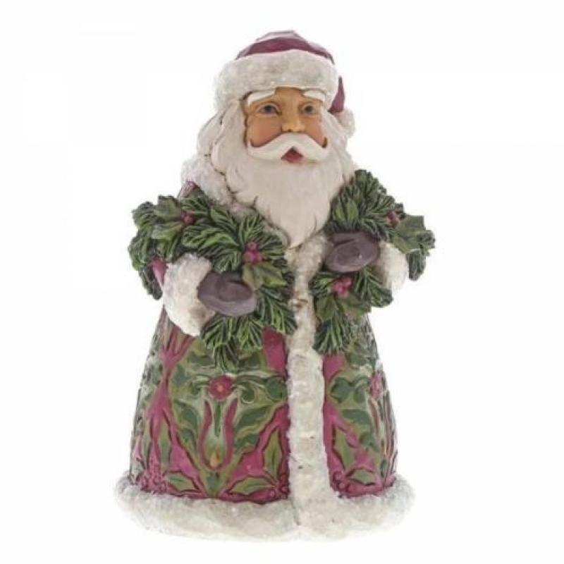 Jim Shore Victorian Santa with Evergreen - kerstman