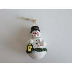 Sneeuwpop, sneeuwman Kerstbal, hanger