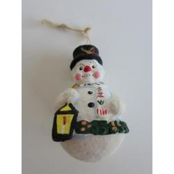 Sneeuwpop, sneeuwman Kerstbal, hanger