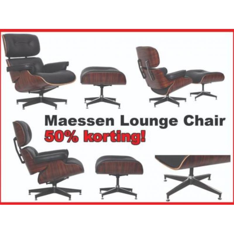 CHEAP!! Maesse lounge chair. Incl ottoman €485 deze week !!!