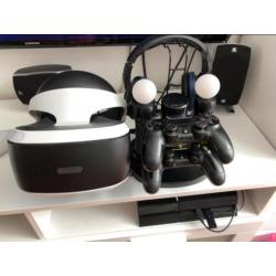 PlayStation 4 met VR bril move controllers complete set