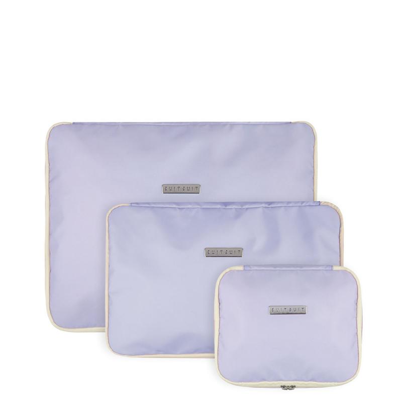 Kledinghoezen SuitSuit Fabulous Fifties Packing Cube Set S M L Paisley Purple