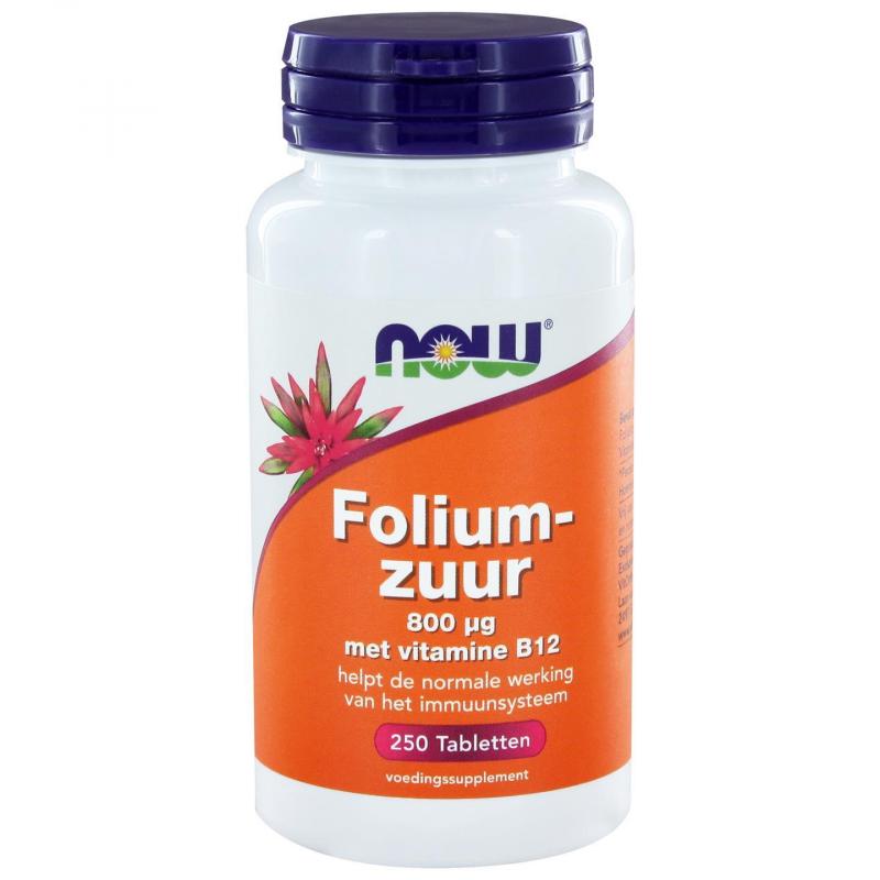Now Foods Foliumzuur 800 ?g (250 tabs) NOW Foods