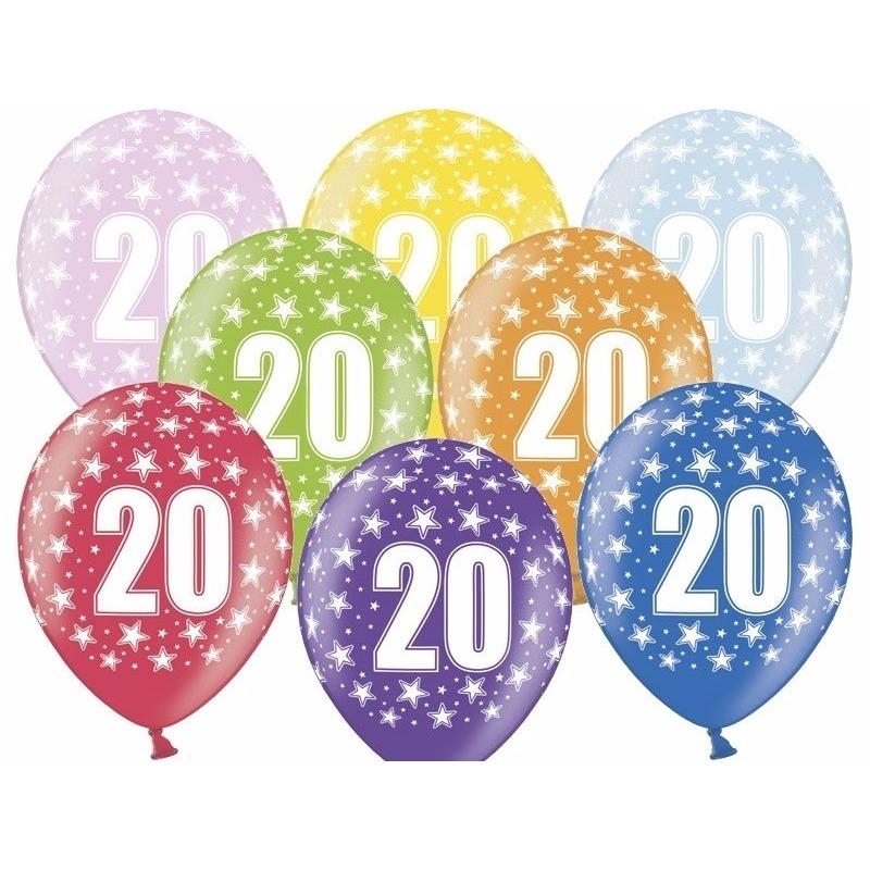 Geen 20 jaar ballonnen met sterren Leeftijd feestartikelen
