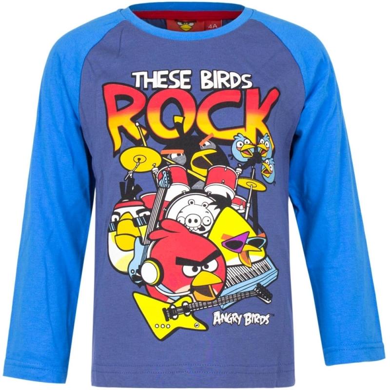 Angry Birds Angry Birds t shirt blauw voor jongens T shirts en poloshirts