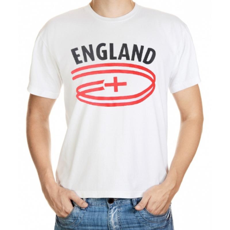 Landen versiering en vlaggen Shoppartners Wit heren t shirt Engeland