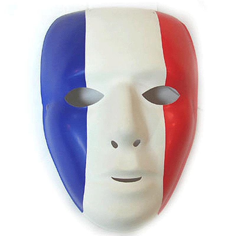 Landen versiering en vlaggen Carnavalskostuum winkel Gala masker Frankrijk